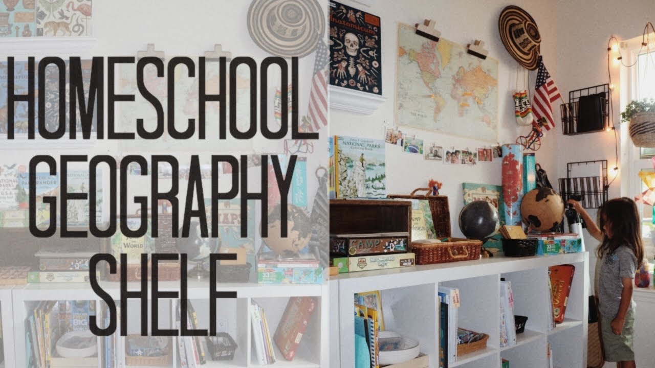 Homeschool Geography Shelf I Montessori Inspired World Continents Cubbies