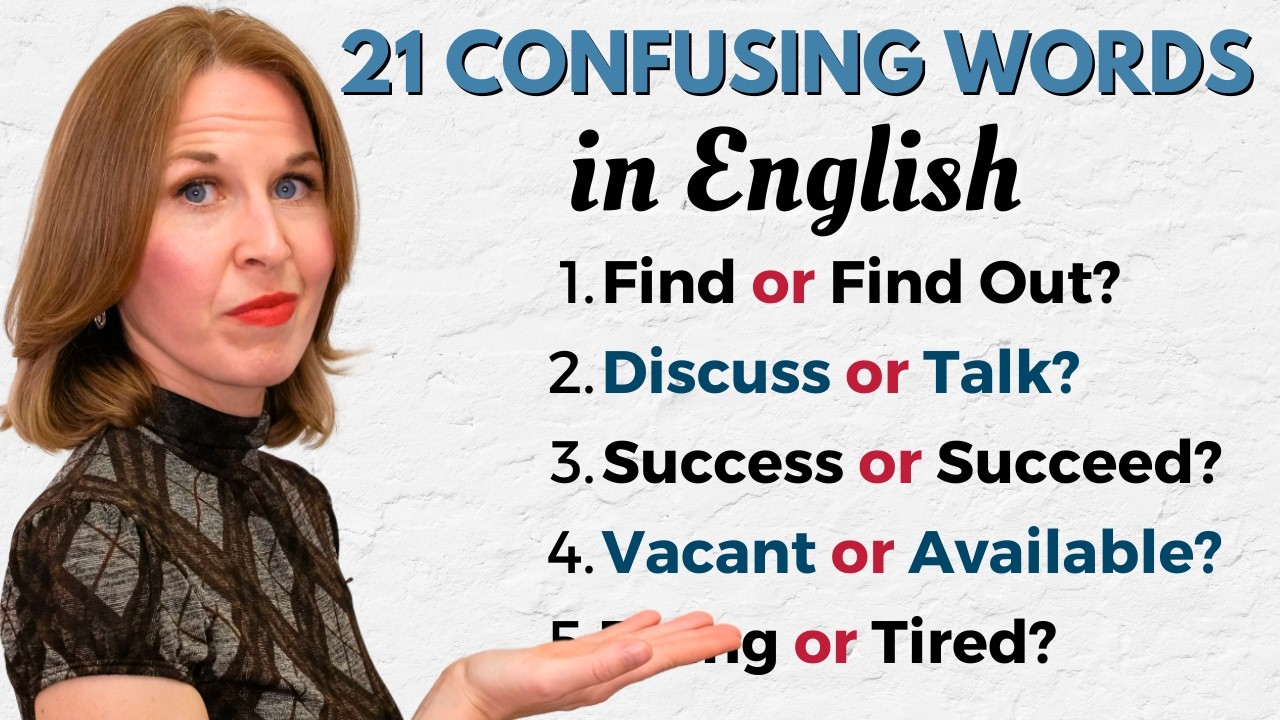 21 Confusing English Words | English Vocabulary