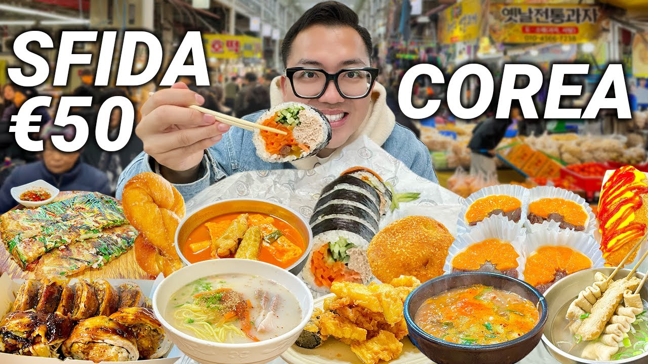 Испытание €50 уличной еды на РЫНКЕ в Корее!!🇰🇷 Не Думал, что Найду Такое!!