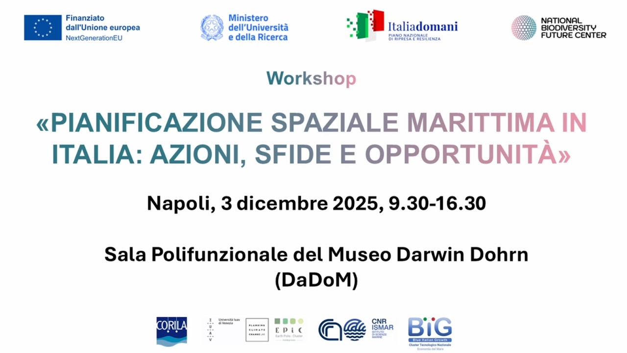 Workshop PIANIFICAZIONE SPAZIALE MARITTIMA IN ITALIA. Laurence Martin