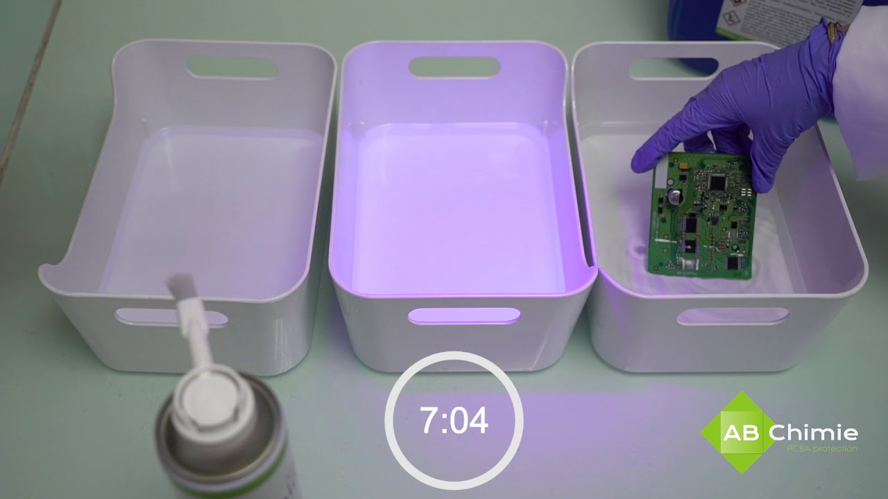 ABchimie -  How to remove Conformal Coating - comment enlever un vernis de tropicalisation