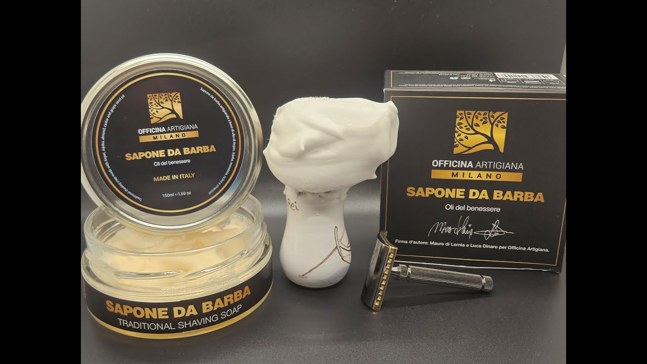Officina Artigiana Milano / Sapone Da Barba Shave Soap / Fatip Piccolo Special Edition Razor