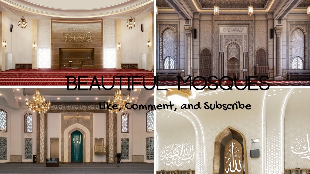 Beautiful Mosques Interior Ideas- Modern Mosque Design- Unique Mosque-Islamic- Masjid design