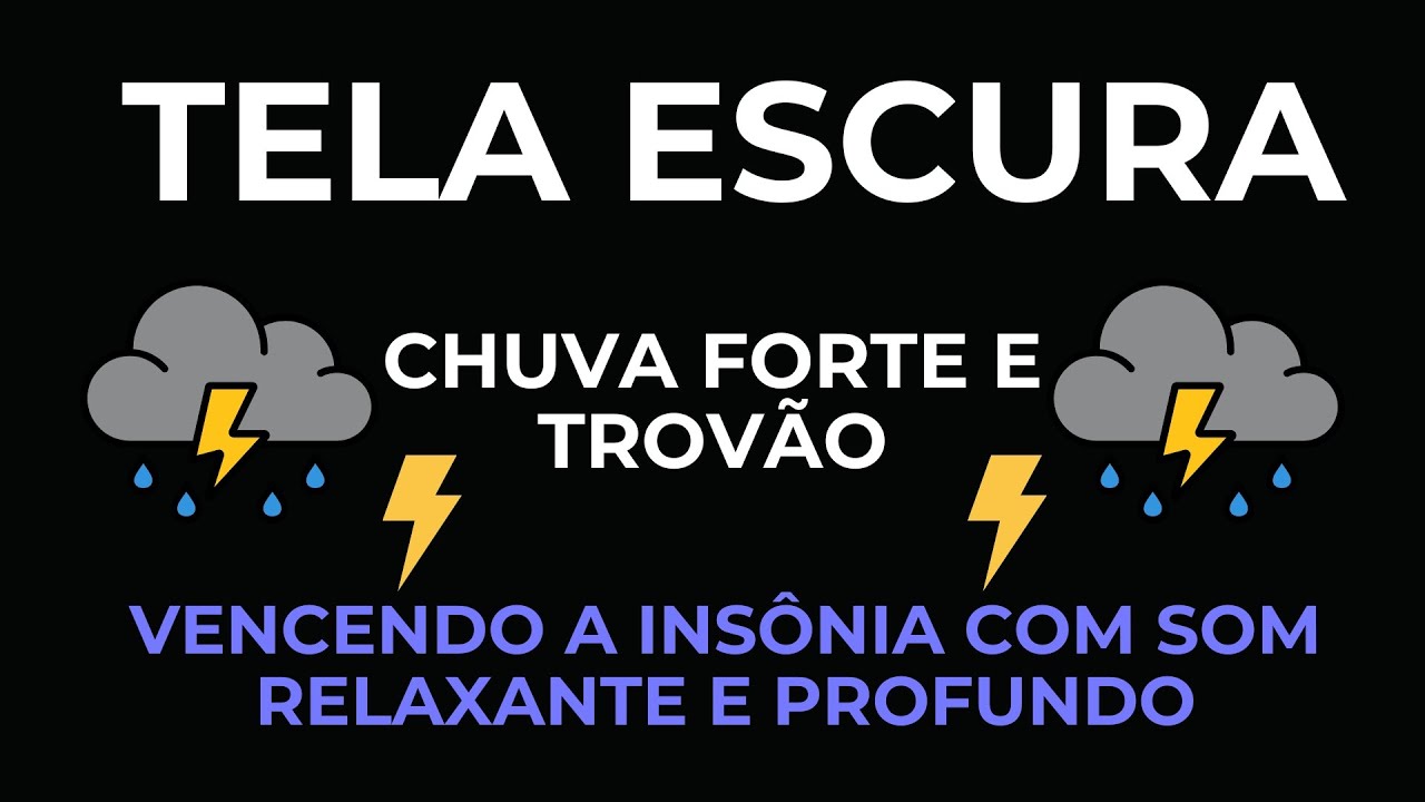 🌦️ Som de Chuva e Trovoadas | Sons Naturais para Alívio do Estresse e Bem-Estar