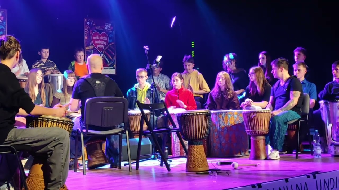 Koncert grupy bębniarskiej „MniejWięcej” oraz zaproszonych gości w Chybiu