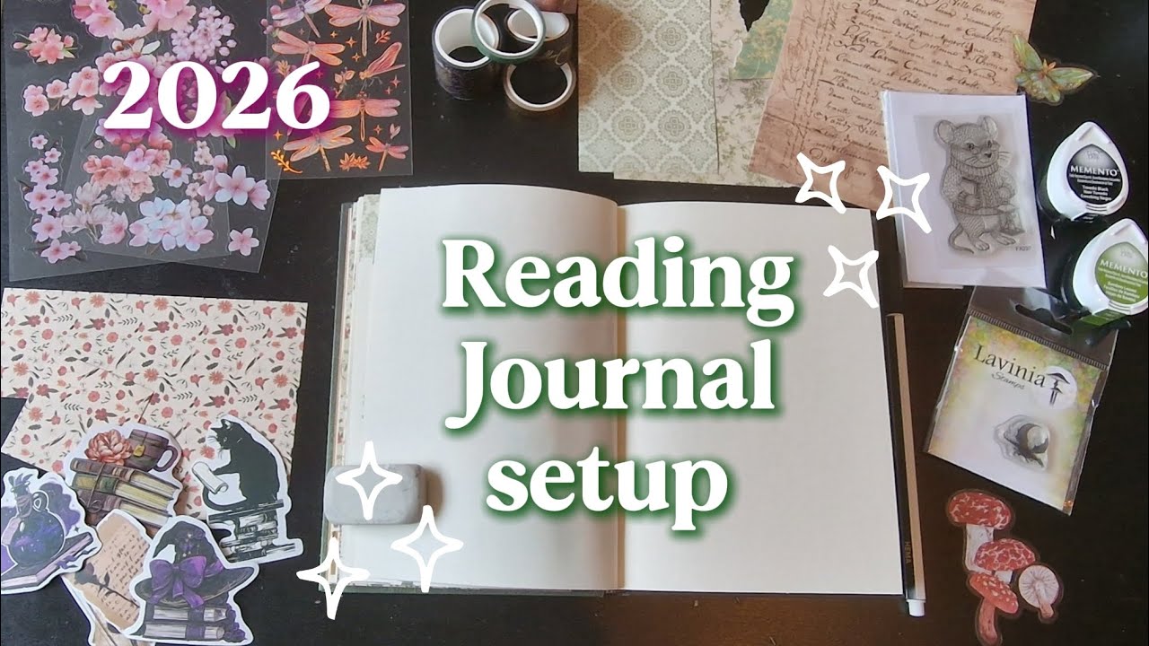 Lets MAKE and FLIP THROUGH my 2026 ✨️reading journal✨️