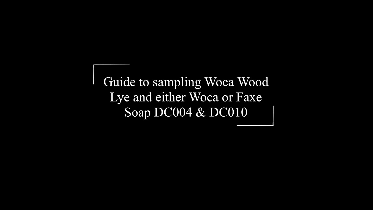 Kit for wooden floor. Woca Wood Lye, Soap finish Woca white Soap DC004 and DC010