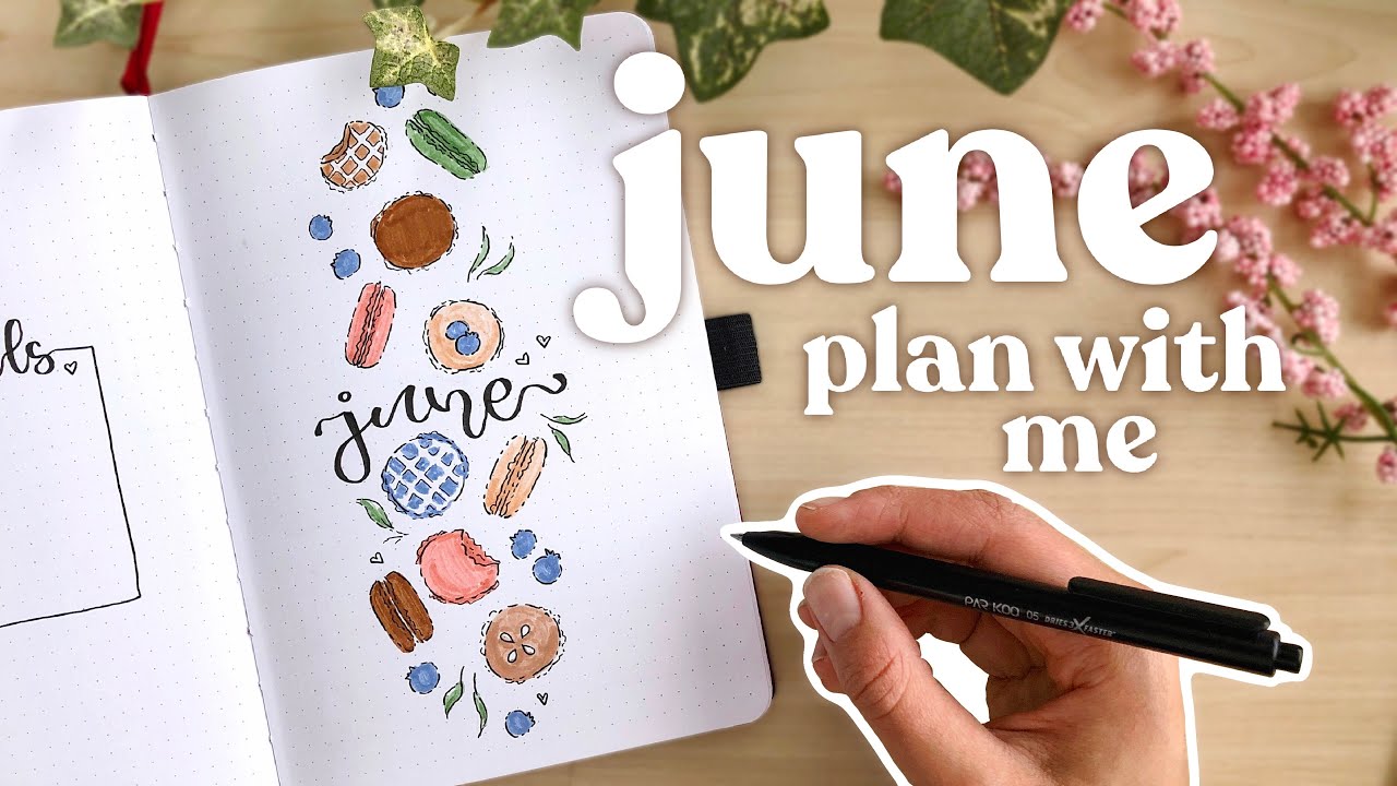 🍦JUNE bullet journal plan with me 2022 🍰 | ft. NordVPN
