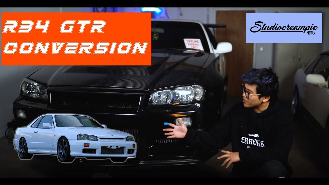 R34 Saga Ep.1 : R34 GTT to GTR Exterior Conversion