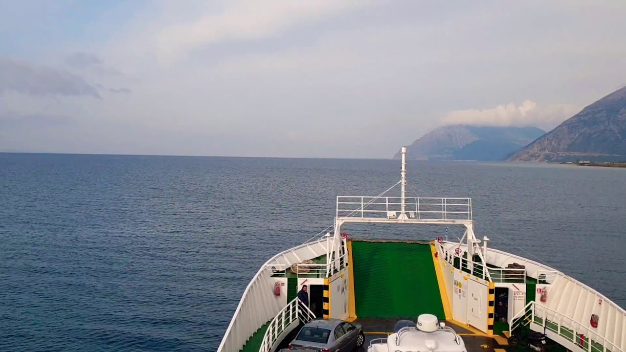 Passing Rio-Antirio Ferry in Time Lapse | Athens Taxi Wagon Service