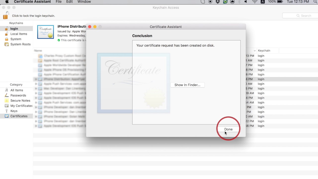 Generate an iOS Uninstall Certificate