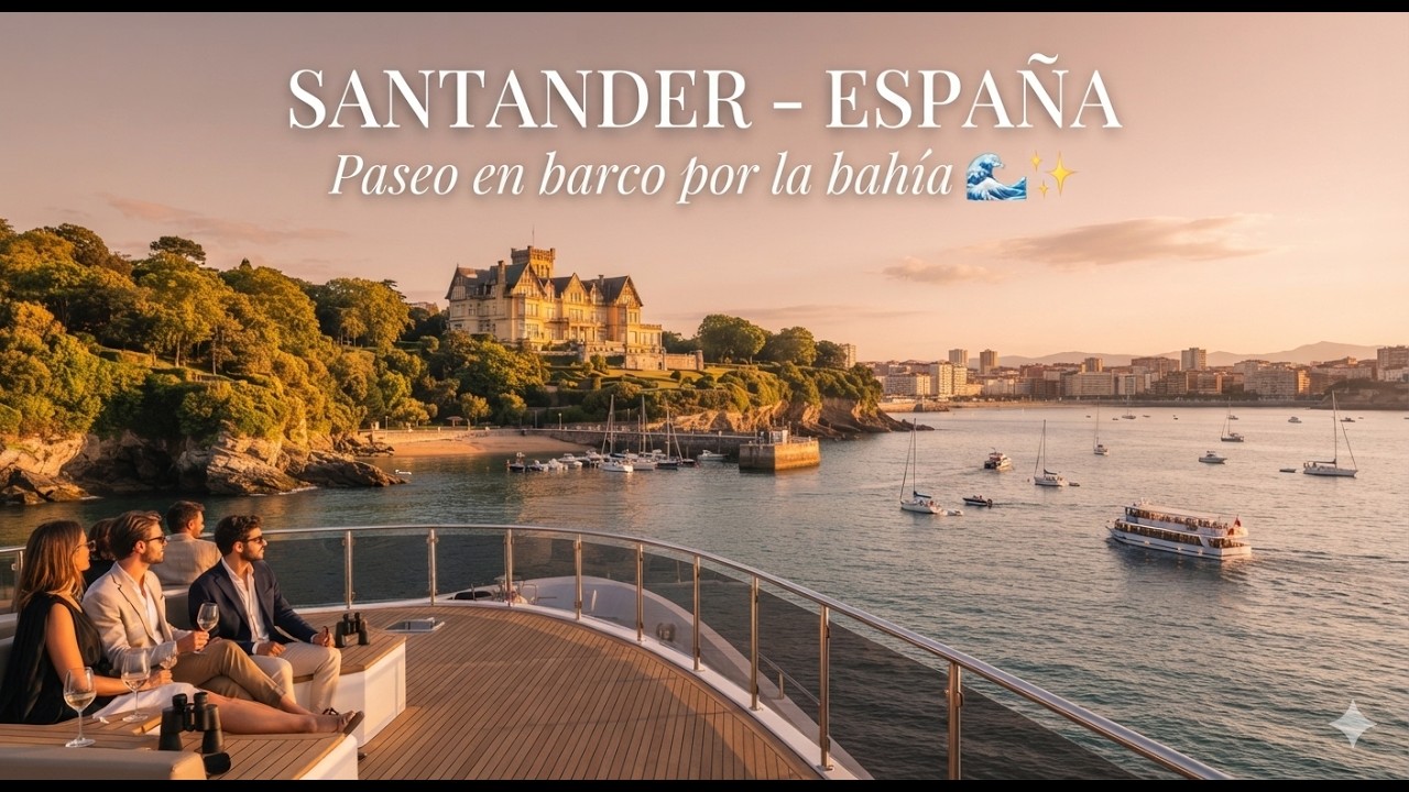 Santander - España: Paseo en barco por la bahía 🌊✨