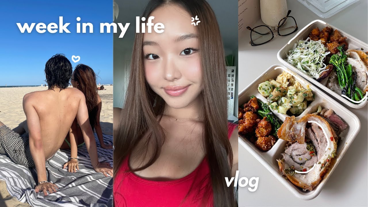 week in my life 👩‍❤️‍💋‍👩 | date night, beach day, lots of eating (vlog)