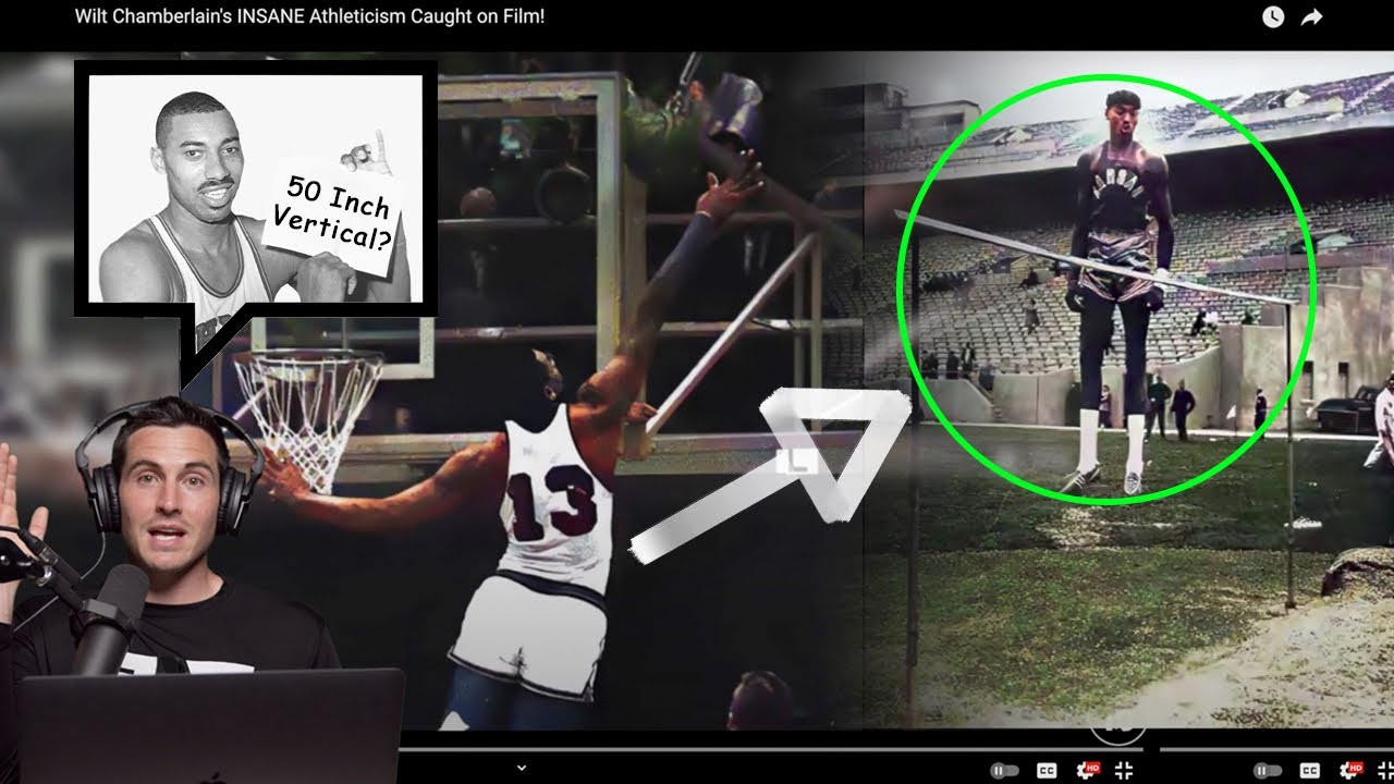 NBA Trainer Reacts to Wilt Chamberlains Athleticism— 50 Inch Vertical?!? 🤔