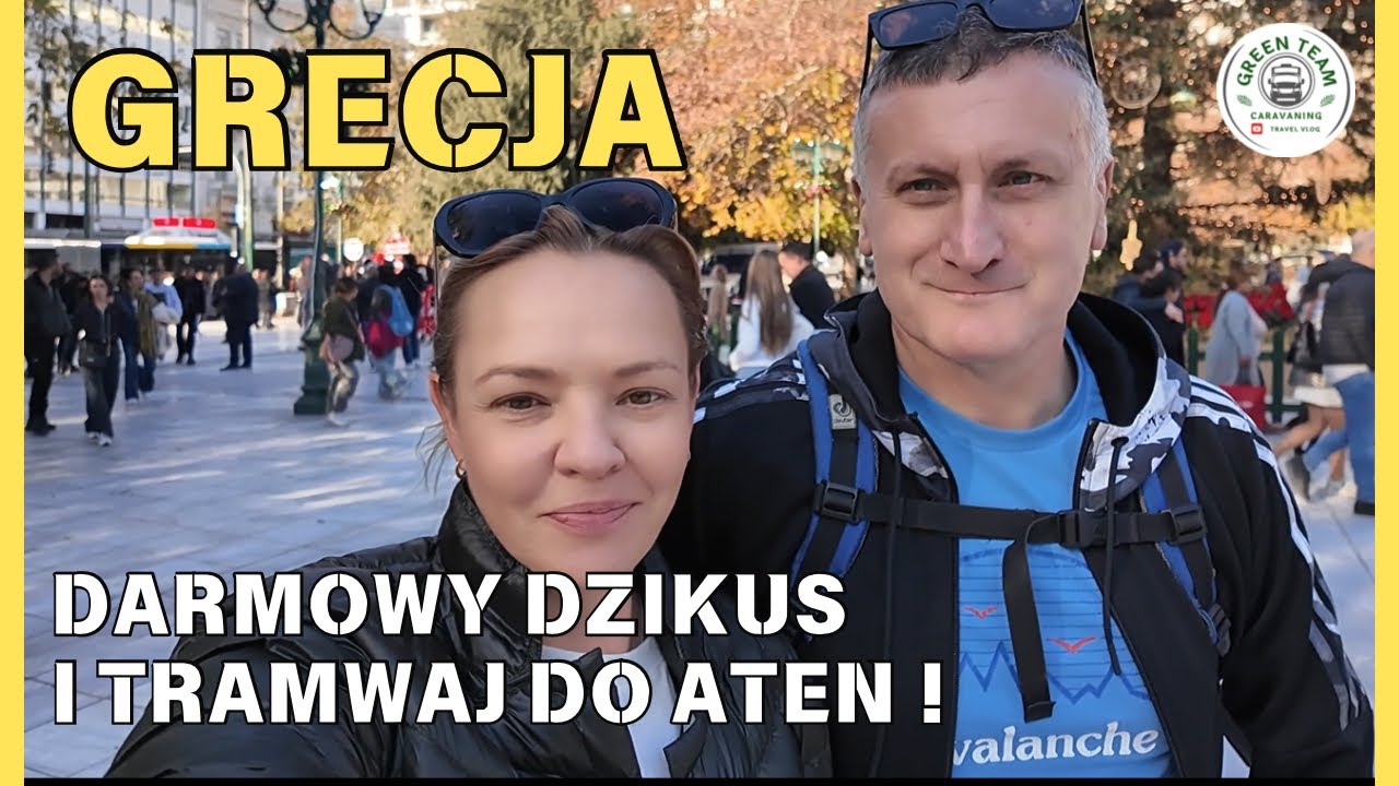 GRECJA 🇬🇷 👉 ATENY - Darmowy parking przy plaży🚐 + tramwaj do centrum ATEN | Wigilia i święta.
