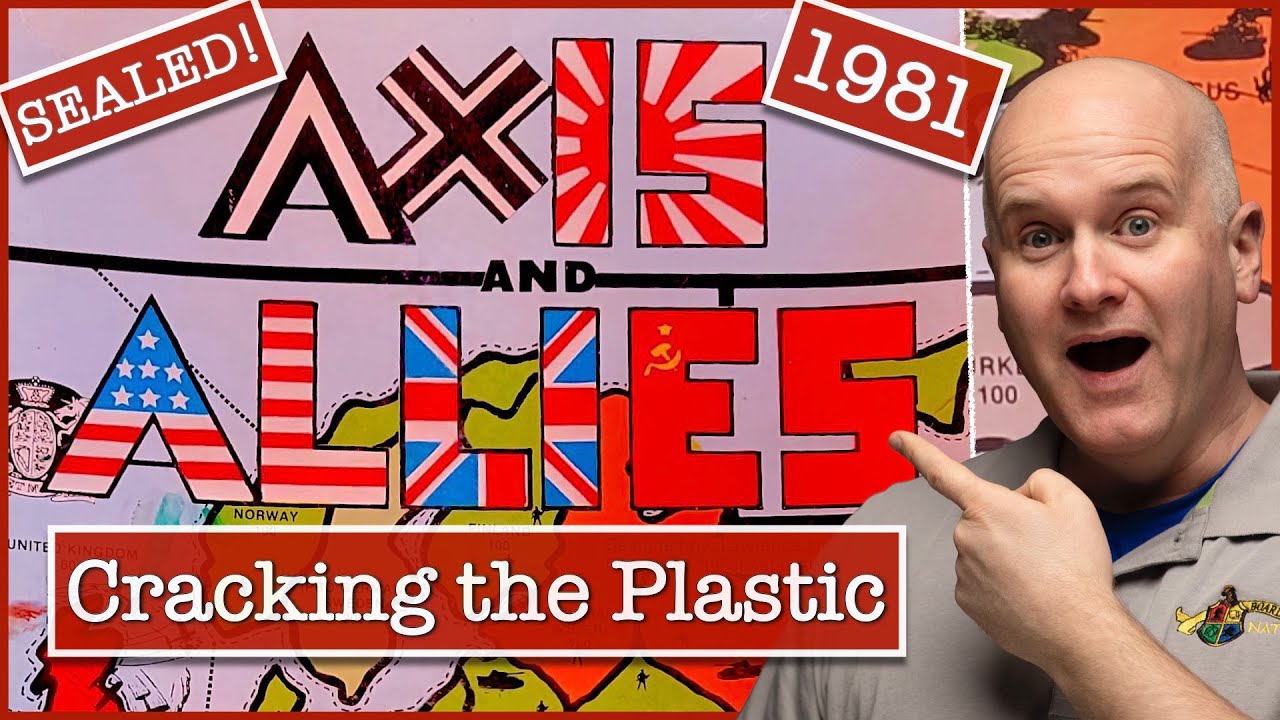 Редкая запечатанная версия!! Axis & Allies Nova Games 1981 года — распаковка