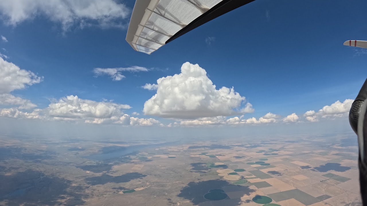 Big dust devils, Amazing clouds!!!! Strongest climb! Atos VQ Race 7-6/23  / 150 FAI Hang Gliding Lrd