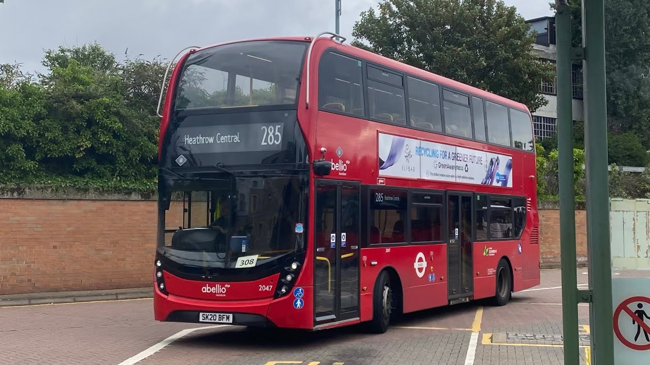 Abellio Bus Route 285@2047/SK20BFM (Heathrow Central - Kingston)
