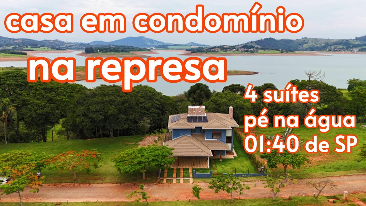 184 - CHÁCARA À VENDA CONDOMÍNIO  1.000 M² TERRENO PÉ NA ÁGUA 04 SUÍTES 01:40 DE SP POR R$ 3.660.000