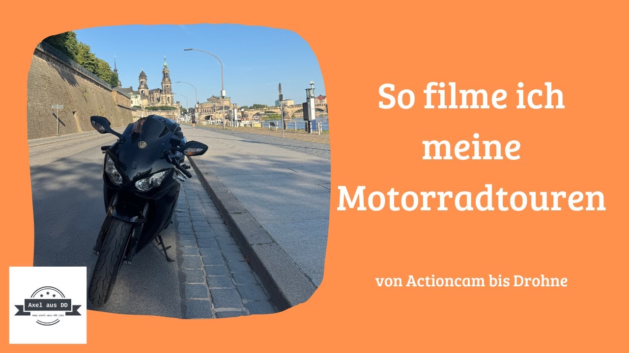 So filme ich unsere Motorradtouren oder meine Kameratechnik am Motorrad.