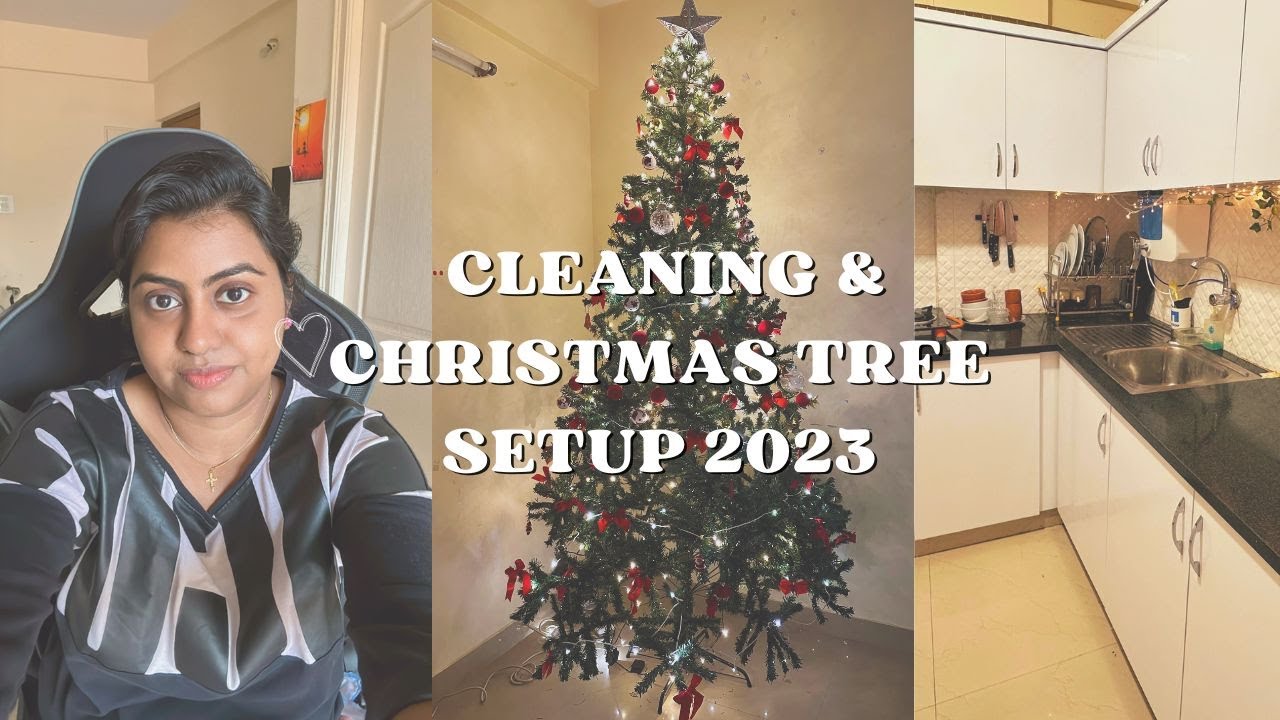 Cleaning home and Christmas Tree setup 2023 | Episode 1