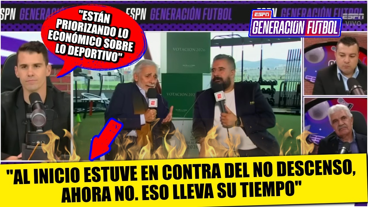 JES&Uacute;S MART&Iacute;NEZ del PACHUCA no ve a&uacute;n viable REGRESO DEL ASCENSO Y DESCENSO en LIGA MX | Generaci&oacute;n F