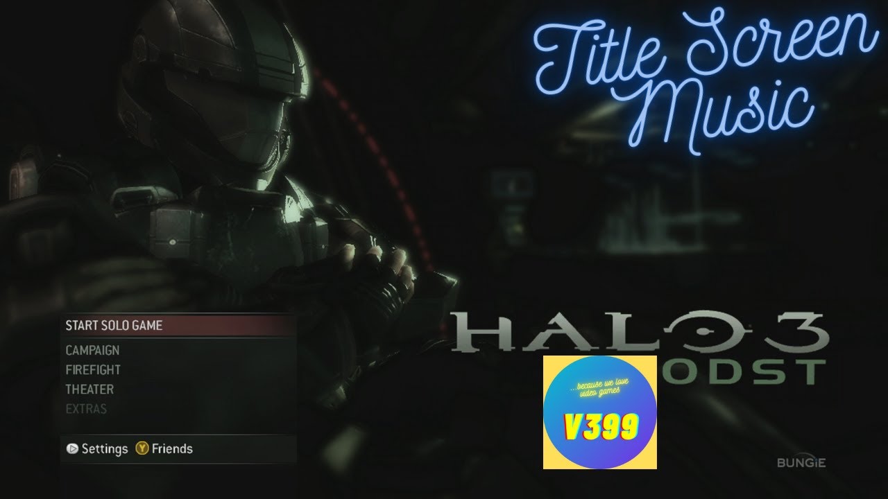 HALO 3: ODST - TITLE SCREEN MUSIC 4K