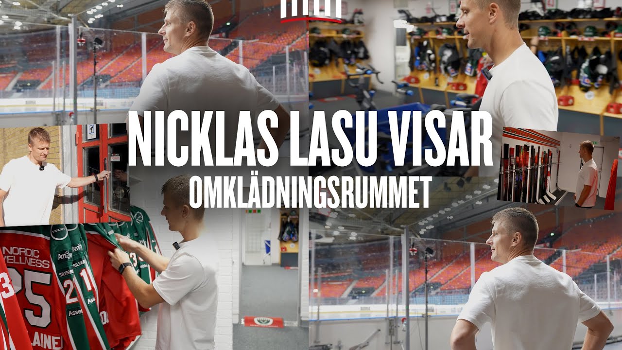 Frölundas omklädningsrum med Nicklas Lasu