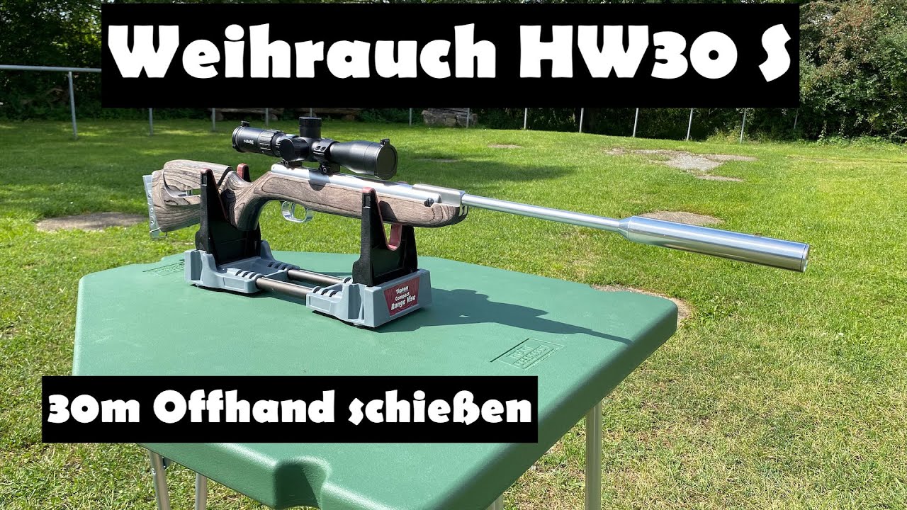 Weihrauch HW 30 S AGE - Offhand Schießen auf dem Schießplatz
