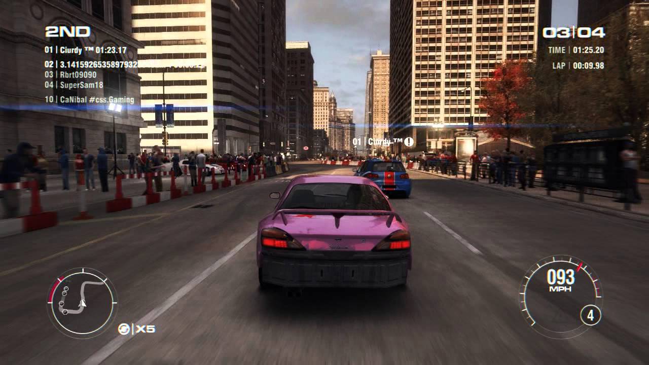 GRID 2 PC Multiplayer Race Gameplay: Tier 1 Upgraded Nissan Silvia S15 Spec-R Aero in Chicago