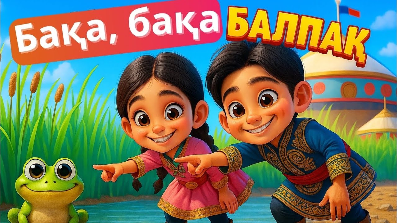 Бақа бақа балпақ | Бака бака балпак | Балалар әндері | Казакша мультфильм | Алтын бала|Detskie pesni