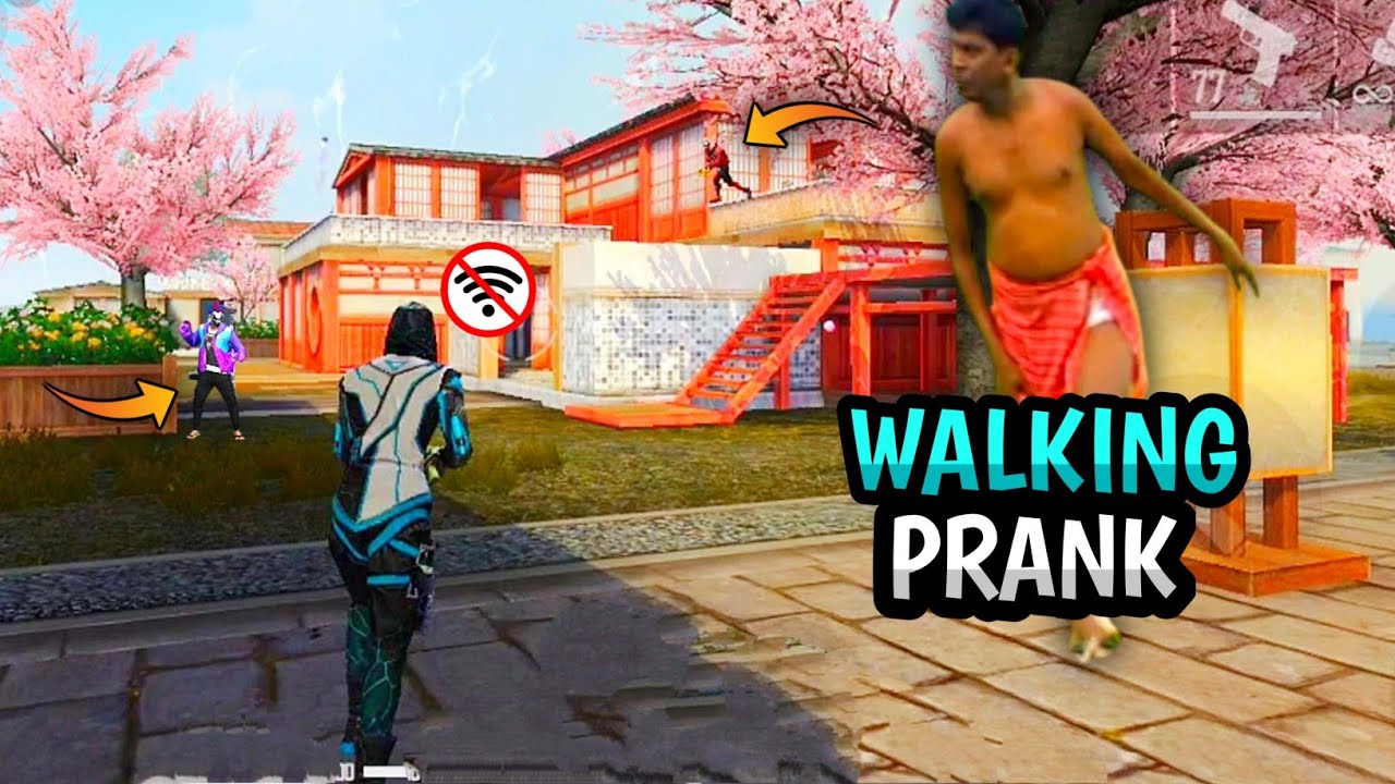 😱WALKING PRANK ||💥Free Fire Cs Rank Offline Prank Tamil || Wiping Tamizhan || funny commentry