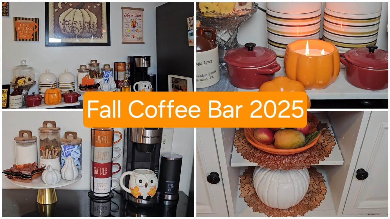 Fall Coffee Bar Decorate With Me ☕️ Decora Con Migo Estacion Del Cafe Para Otoño 