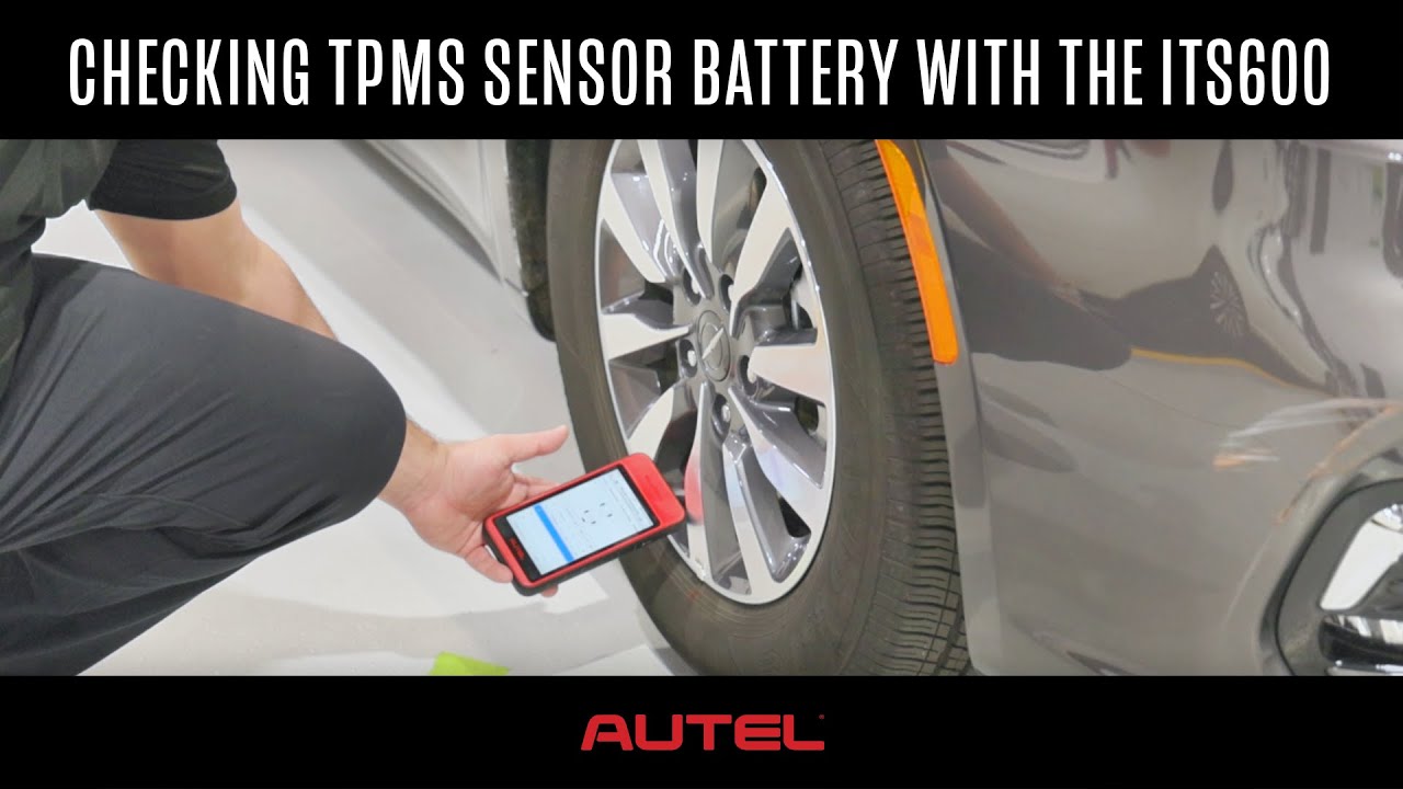 Как проверить уровень заряда батареи датчика TPMS с помощью Autel ITS600