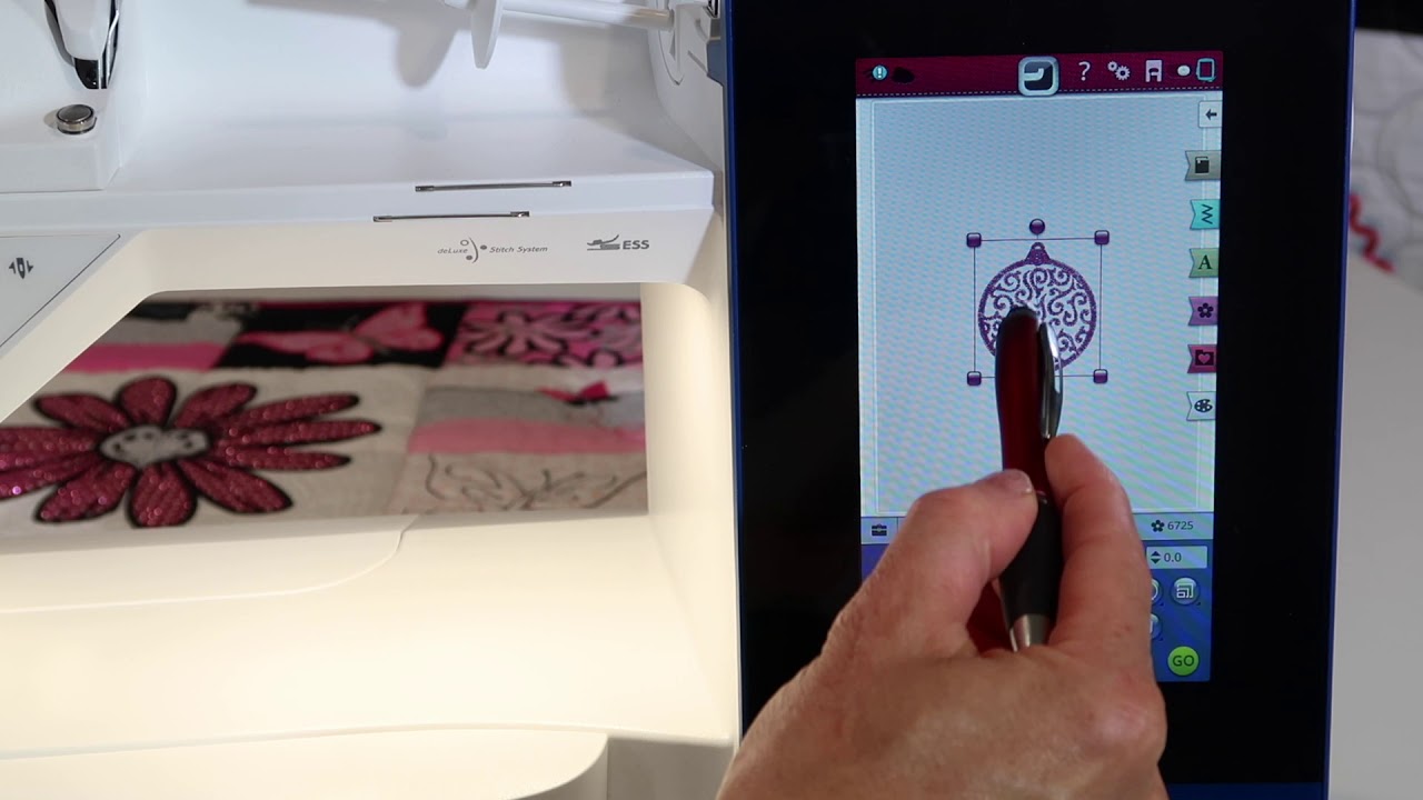 Husqvarna Viking Brilliance 80 63 How to Load an Embroidery Design