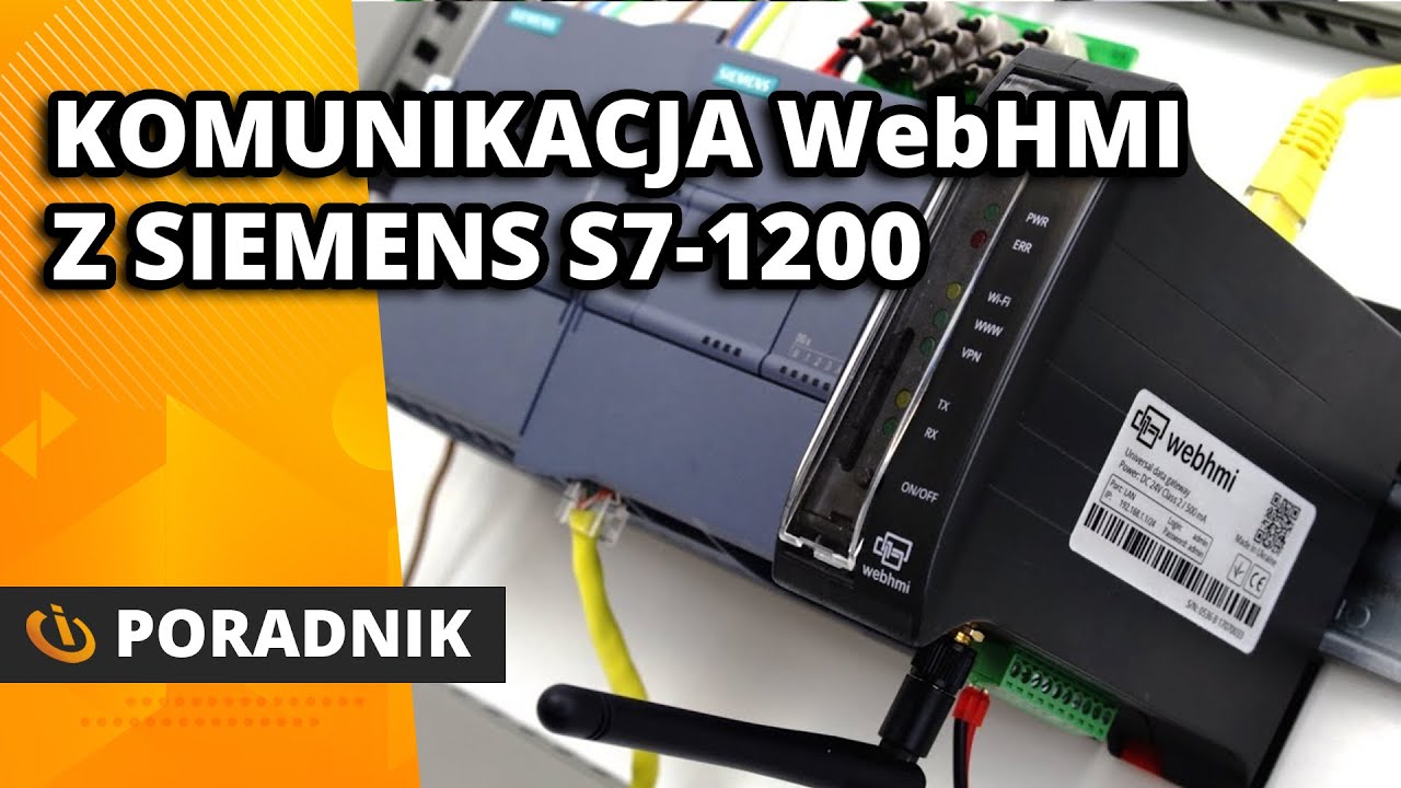 Połącznie WebHMI SCADA ze sterownikiem PLC Siemens S7-1200