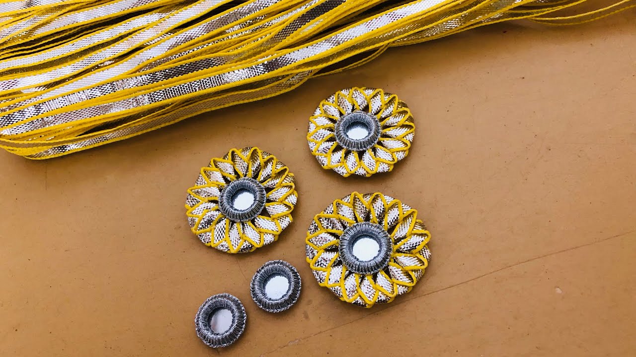 Gota Mirror From Kingri Lace I Fancy Gota Mirror I Mirror Idea For Making Jewellery