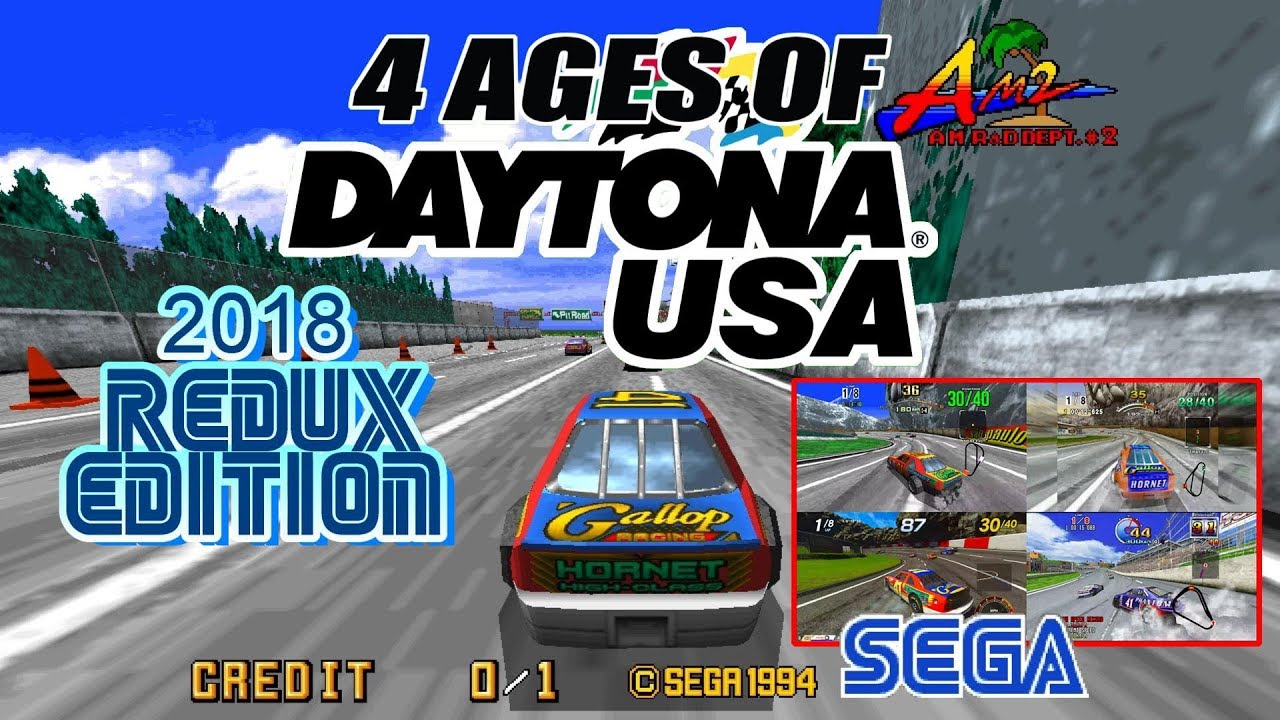 4 AGES of Daytona USA  - 2018 Redux Edition