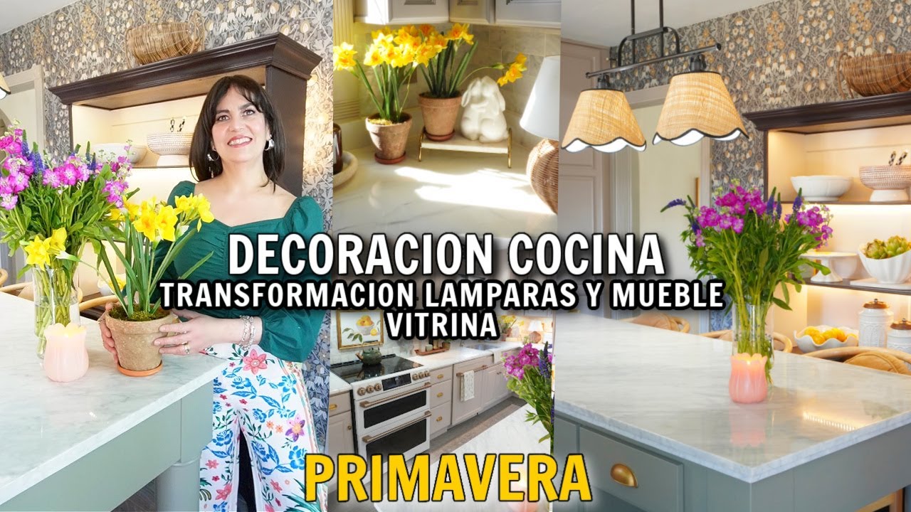 IDEAS PARA DECORAR TU COCINA en PRIMAVERA! DIY VITRINA ANTIGUA 🤩 FÁCILES TRUCOS que DEBES CONOCER ✅