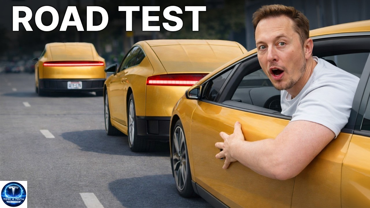 Tesla Robotaxi Cybercab FIRST LOOK On Road! FSD Hardware 4.5 Testing Unbelievable!