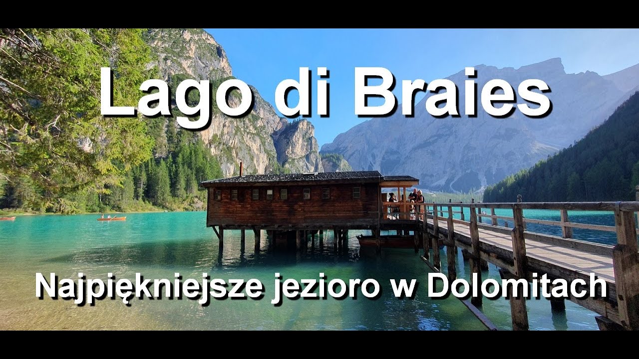 Włochy - Lago di Braies - najpiękniejsze jezioro w Dolomitach - cała trasa wok&oacute;ł jeziora