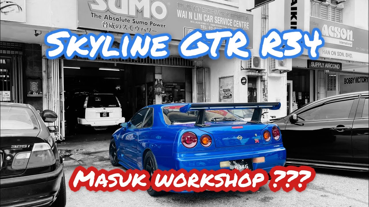 Kereta Rejab buat apa dekat workshop? - Skyline GTR R34