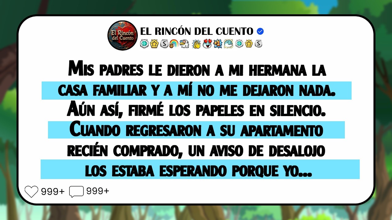 Mis padres le dieron la casa a mi hermana y a mí no me dejaron nada. Aun así, firmé el …