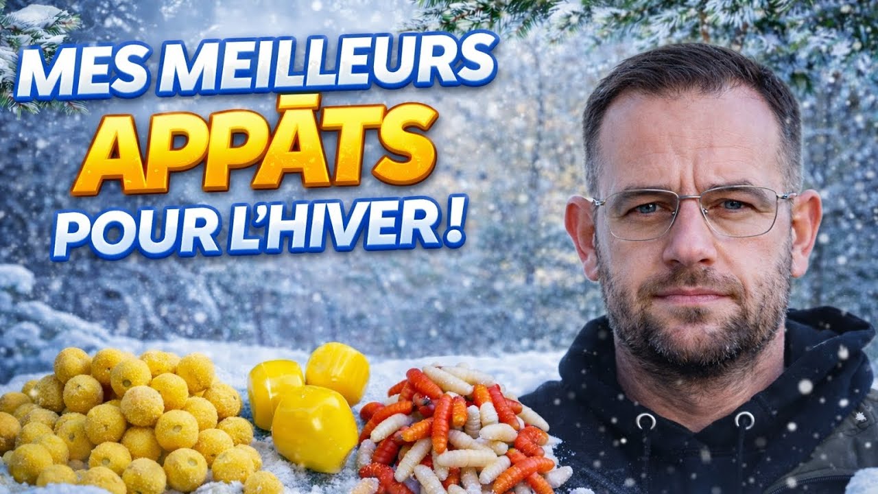 En hiver j'utilise uniquement ces appâts