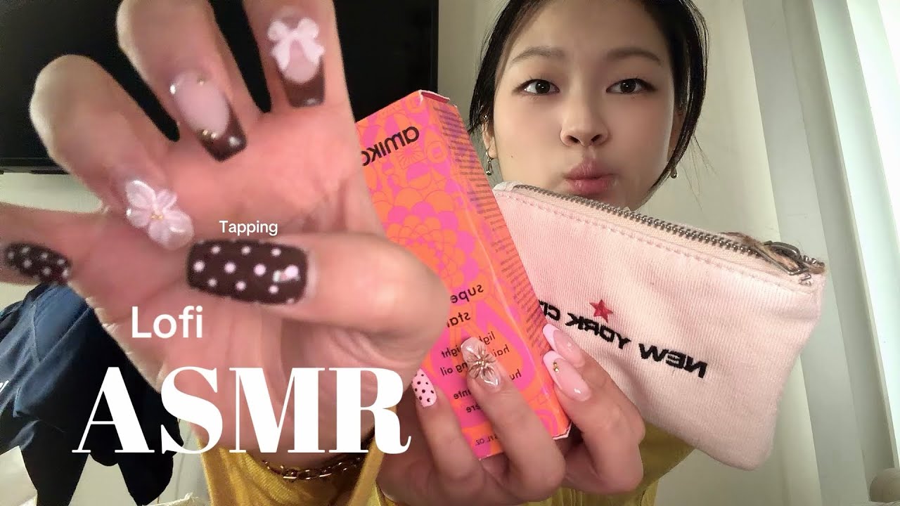 Lofi ASMR tapping | makeup, art, etc 