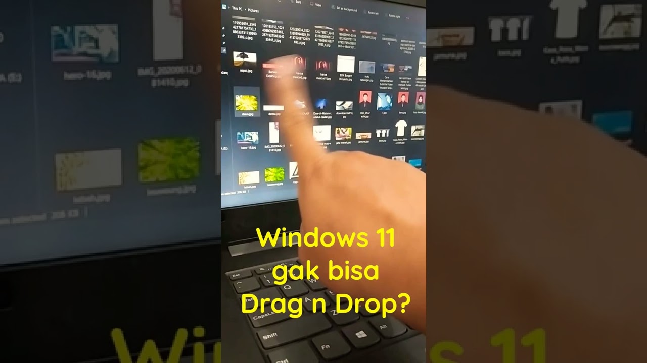 Windows 11 gak bisa Drag n Drop? #shorts #shortsvideo #dragndrop