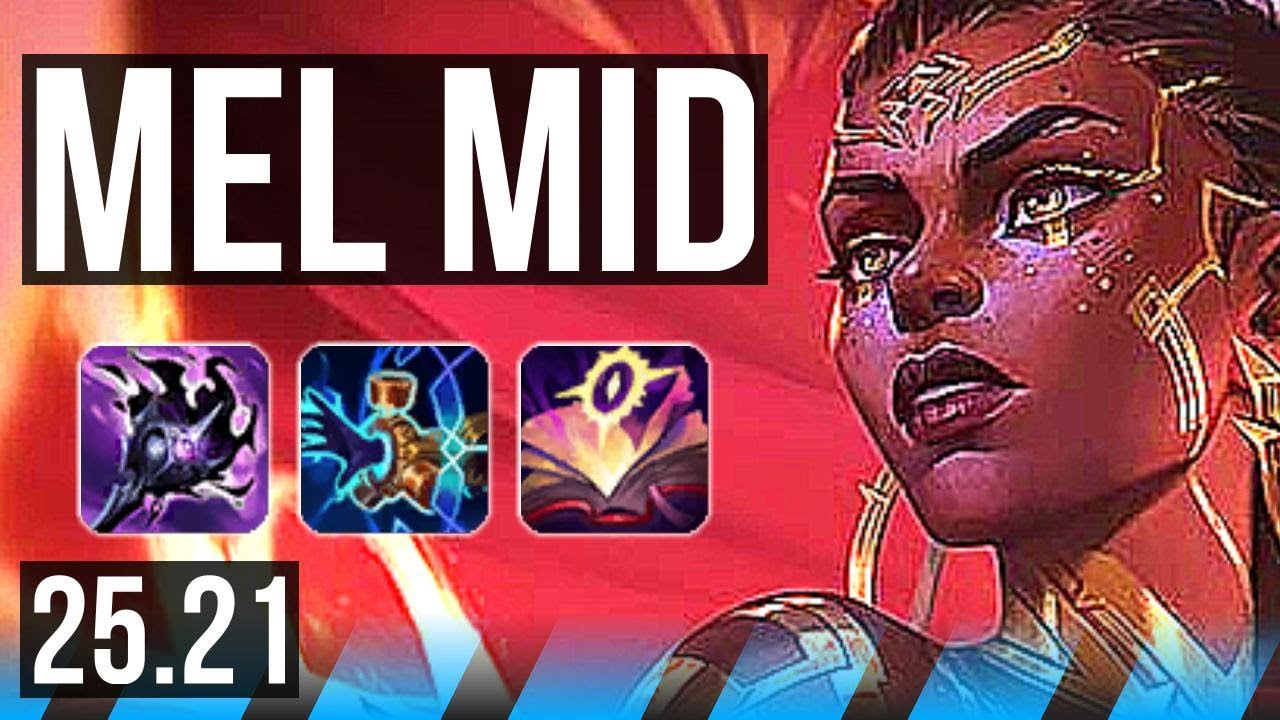 MEL vs YONE (MID) | 9 solo kills, Legendary | KR Master | 25.21