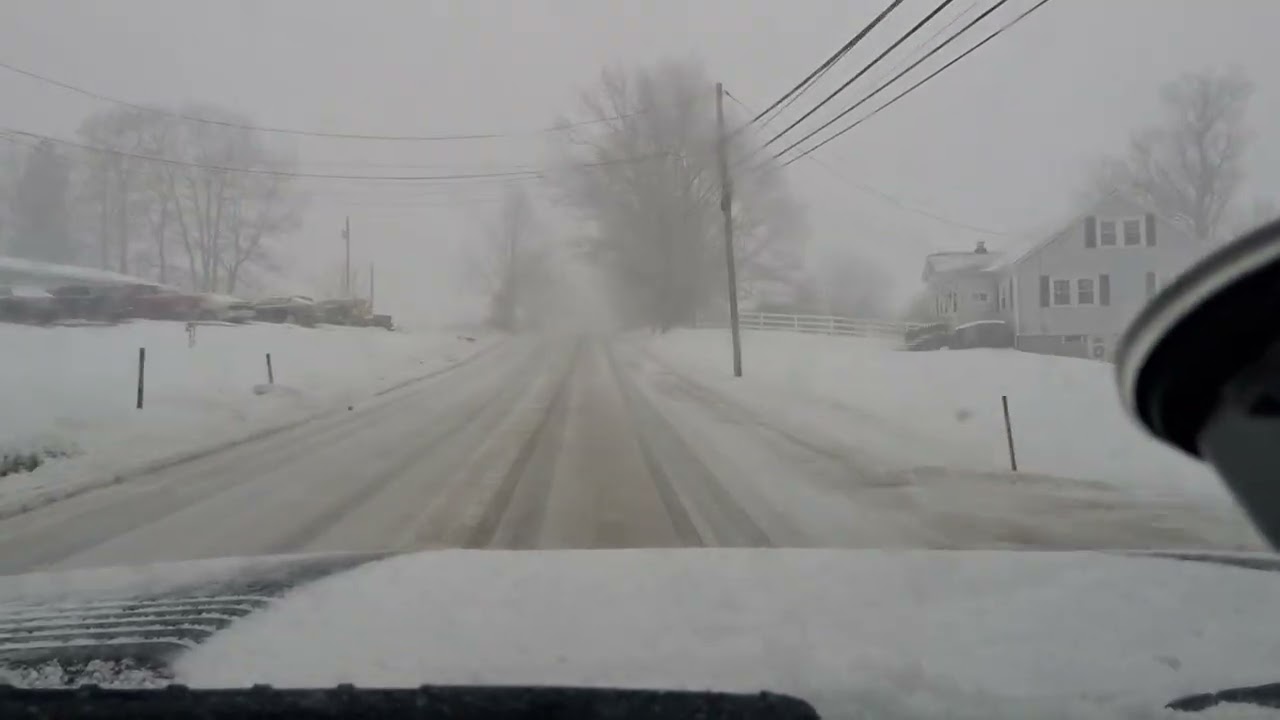 LAKE ERIE SNOW SQUALL &  RIDE ALONG IN THE SIX- OH!