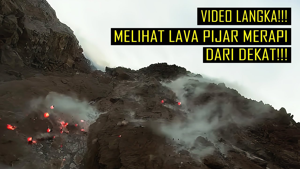 VIDEO LANGKA!!! MELIHAT GUGURAN LAVA PIJAR MERAPI DARI JARAK DEKAT | UPDATE 27 MARET 2025