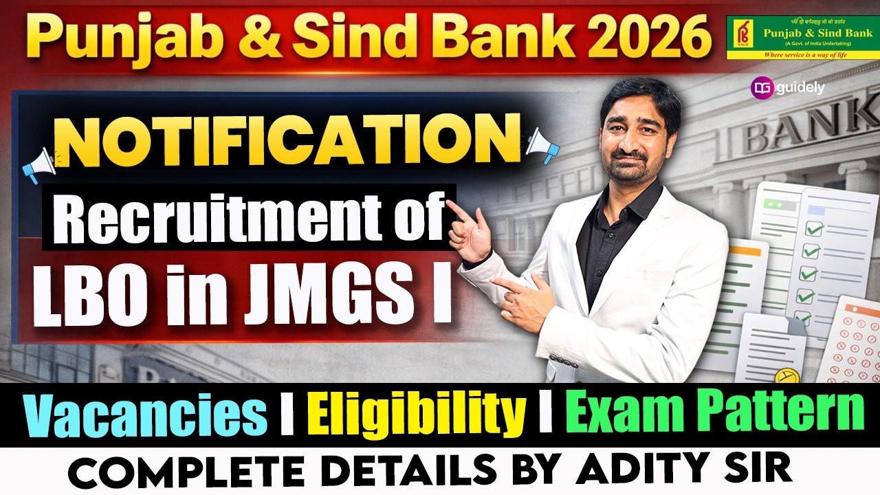Punjab & Sind Bank 2026 🔥 LBO Notification Out | JMGS I Complete Details by Aditya Sir